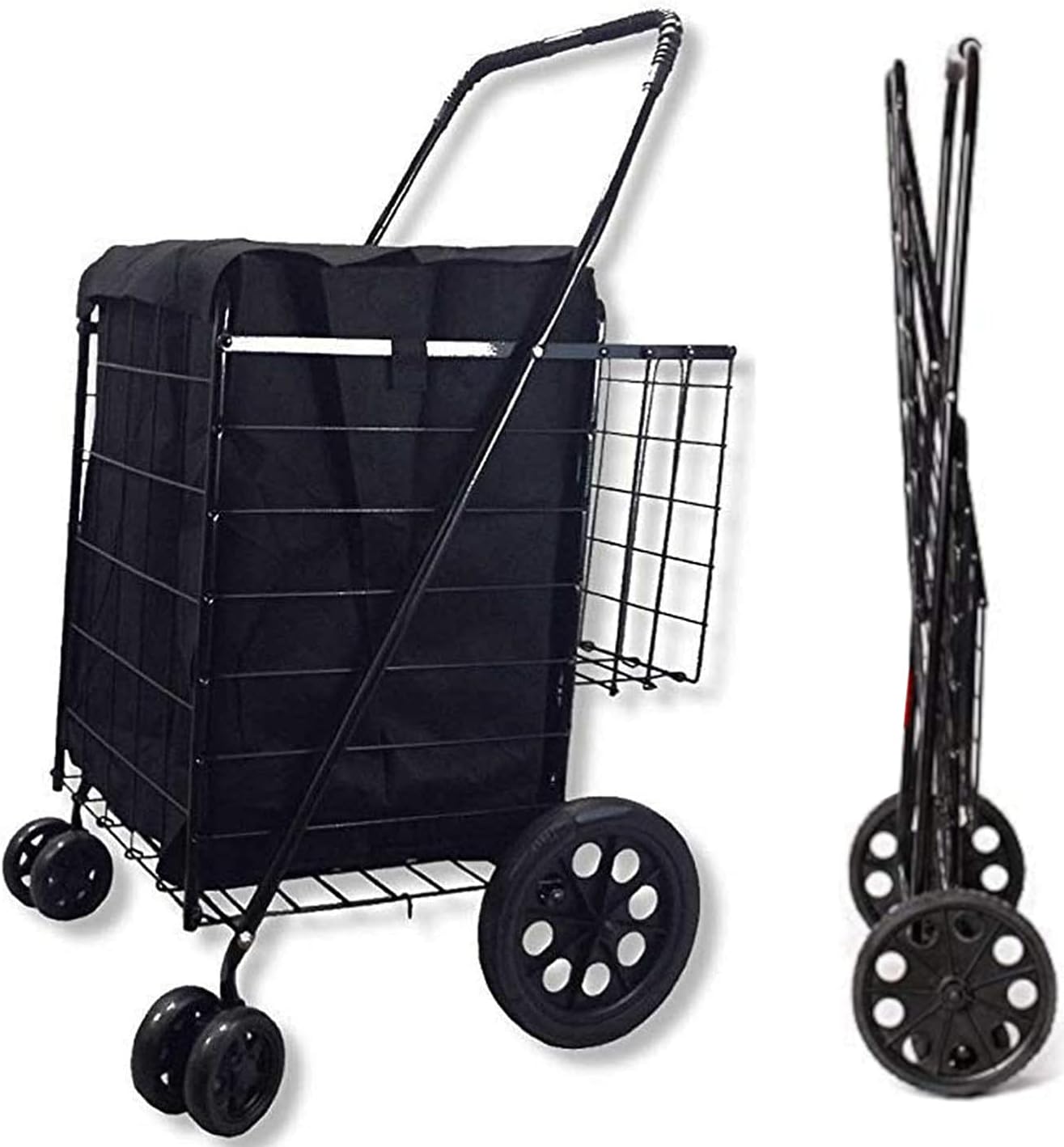 carrito de compras negro