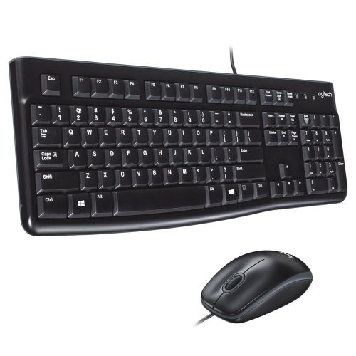 Combo de Teclado y Mouse Cableado Logitech MK120, Caja Dañada, 22222200013586, 8.3