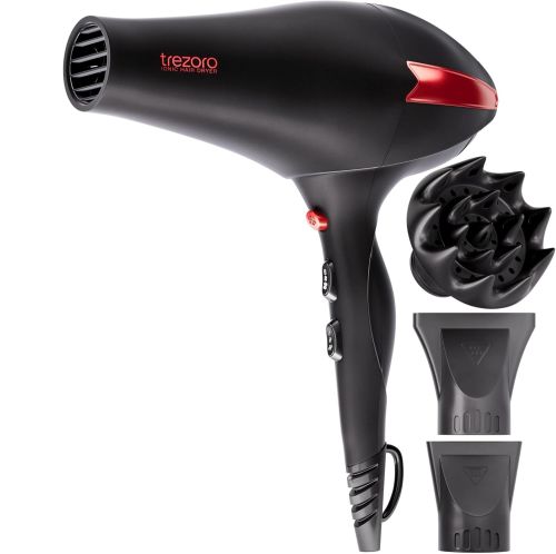 Secadora de Cabello Trezoro 2200 W Negra, Caja Dañada, 99999900327458, 8.2