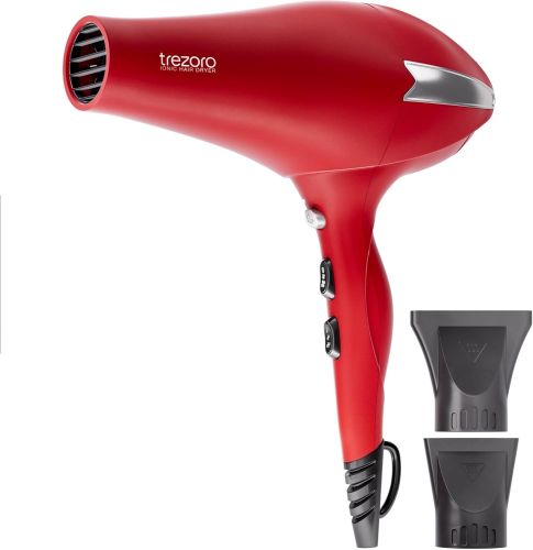 Secadora de Cabello Trezoro 2200 W Roja, Caja Dañada, 99999900327458, 8.2