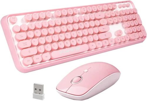 Combo Teclado y Mouse Fopett Rosa, Caja Dañada, 22222200032815, 8.3