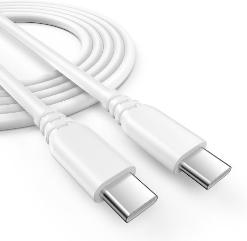 Cable USB-C a USB-C Redondo Blanco 4 FT, Sin Empaque, 22222200016343, 1.4