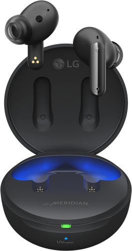 Audífonos Bluetooth Con Cancelación de Ruido LG Tone Free FP8 Negros, Caja Dañada, Rastro de Uso Rayas Mínimas No Captadas Por la Cámara, 99999900305972