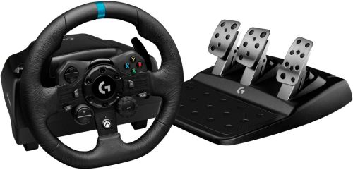 Volante de Carreras Con Pedales Logitech G923 Para Xbox Series X|S, Xbox One y PC, Caja Dañada, Rastro de Uso Ver Foto, 22222200014350, 6.2