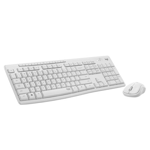 Combo de Teclado y Mouse Logitech MK295 Blanco, Caja Dañada, Incompleto Falta el Mouse, 22222200013593, 8.3