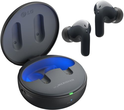Audífonos Bluetooth Con Cancelación de Ruido LG Tone Free T90Q Negros, Caja Dañada, Rastro de Uso Rayas Mínimas No Captadas Por la Cámara, 99999900305972