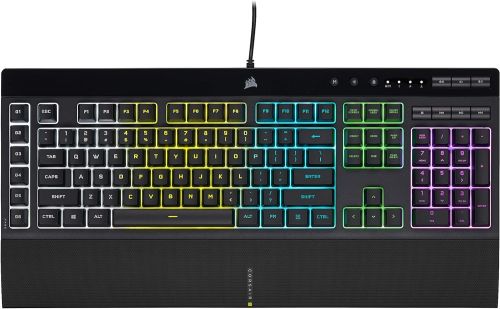 Teclado Retroiluminación RGB CORSAIR K55, Caja Dañada, 22222200013742, 8.3