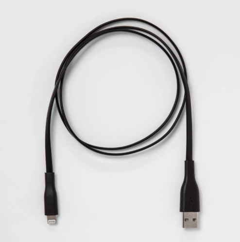 Cable Lightning a USB-A Negro 3 ft, Caja Dañada, 29477818009026441, 1.4