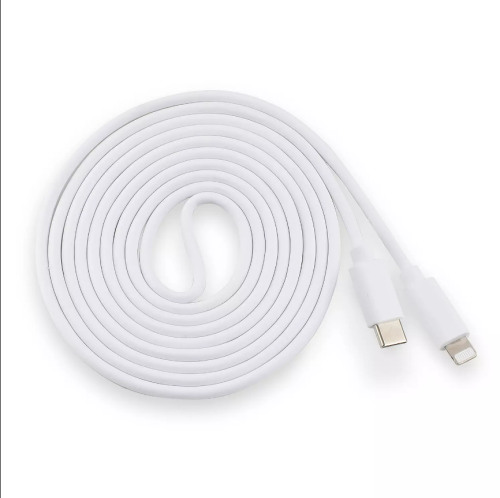 Cable USB-C a Lightning 6 ft Blanco, Caja Dañada, 2942203810125111241, 1.4