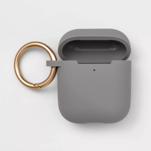 Estuche de Silicona Para Apple AirPods 1/2 Gen  Heyday Gris, Caja Dañada, 29697195995134201, 1.3