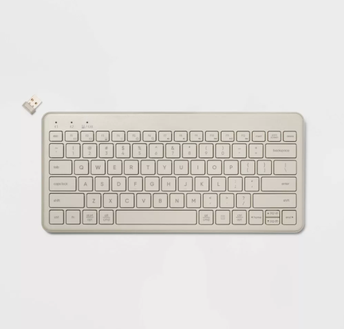 Teclado Bluetooth Compacto Heyday Gris, Caja Dañada, 8.3, 22222200000308