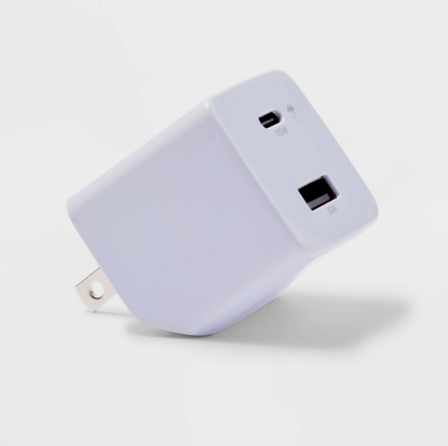 Cargador Pared 2 Puertos  USB-A y USB-C  20 W Heyday, Caja Dañada, 22222200000248, 1.3