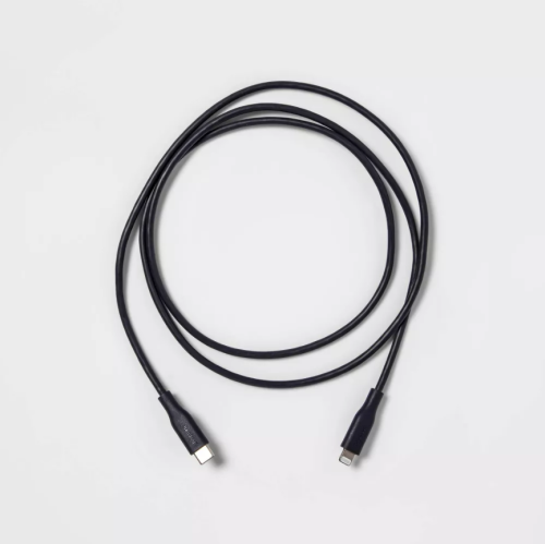 Cable Redondo Lightning a USB-C Heyday Azul Oscuro 4ft #5, Caja Dañada, 22222200000255, 1.4