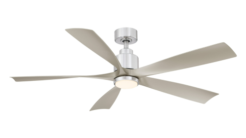 Ventilador de Techo Fanimation Ceiling Fans Kwint 52 Pulgadas Plateado, Caja Dañada, 99999900317590, 10