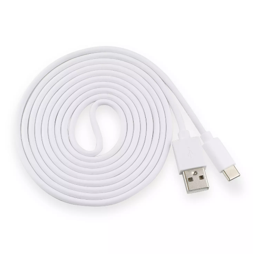 Cable USB-A a USB-C 6ft Blanco, Caja Dañada, 22222200010474, 1.4