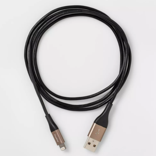 Cable Redondo Lightning a USB-A Heyday 4FT, Caja Dañada, 22222200010929, 1.4