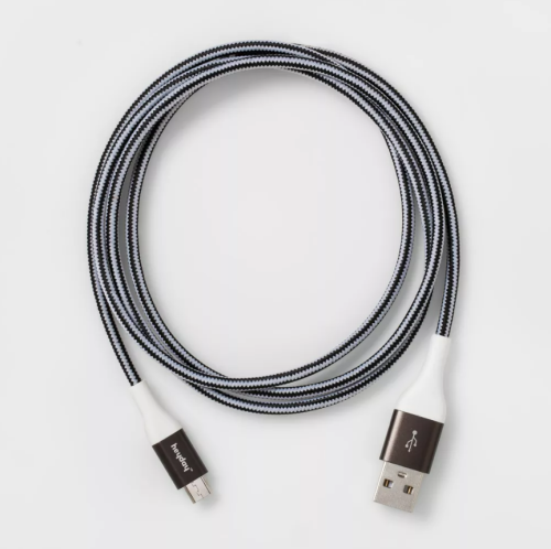 Cable Trenzado Micro USB a USB-A Heyday 4FT, Caja Dañada, 22222200010929, 1.4