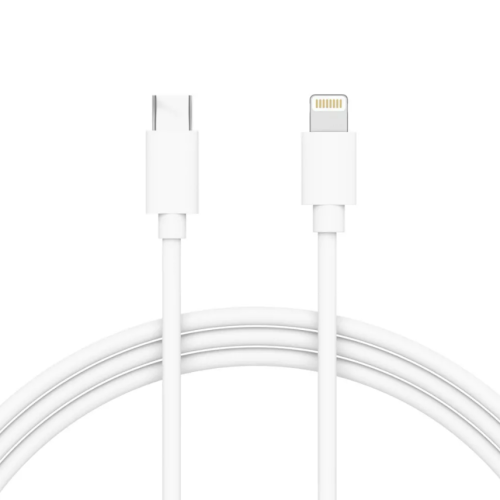 Cable Lightning a USB-C Just Wireless Blanco 6FT, Caja Dañada, 22222200010931, 1.4