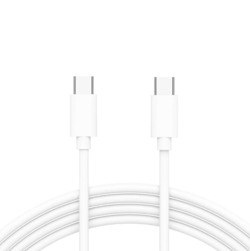 Cable USB-C a USB-C Cable USB-C a USB-C Blanco 12FT, Caja Dañada, 22222200010932, 1.4