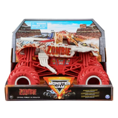 Carro Monster Jam Zombie Escala 1:24, Caja Dañada, 22222200011749, 14