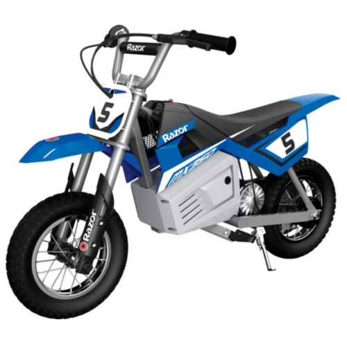 Moto Eléctrica Razor MX350 Azul, Sin Empaque, Incompleto Falta el Guardabarro Delantero, 22222200016243, 15