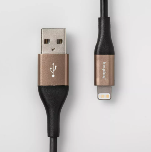 Cable Redondo de Lightning a USB-A Heyday 4 FT, Caja Dañada, 22222200016343, 1.4