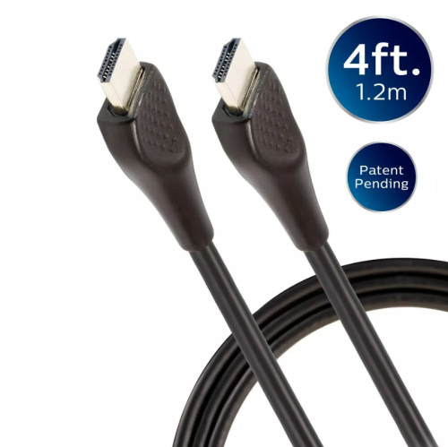 Cable HDMI Philips 4 FT, Caja Dañada, 22222200012207, 1.4