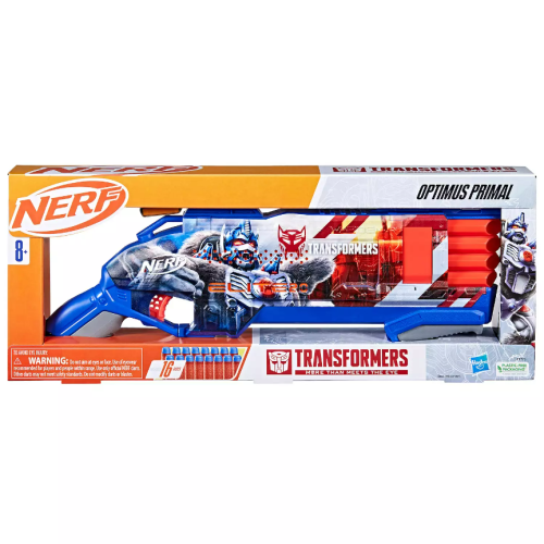 Lanzador de Dardos Nerf Transformers Optimus Prime, Caja Dañada, 22222200018044, 14