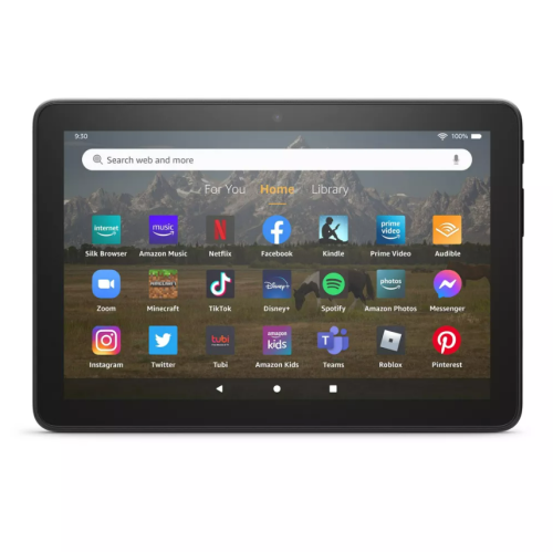 Tablet Amazon Fire HD 8  32GB 8 Pulgadas Negra, Caja Dañada, Rastro de Uso Ver Foto, 22222200018386, 1.3