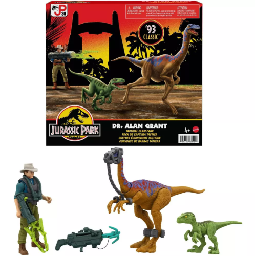 FIgura de Jurassic Park World Garras Tácticas del Dr. Alan Grant, Caja Dañada, 14, 22222200025070