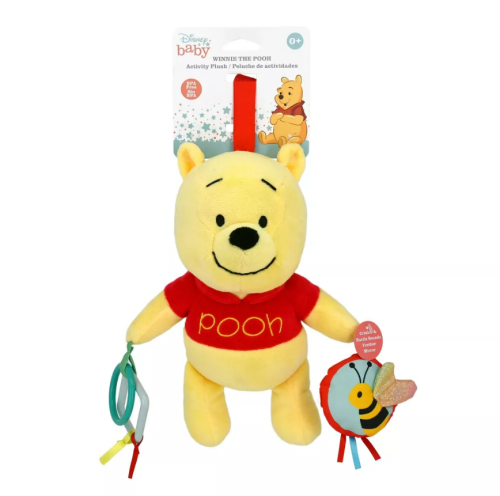 Mini Peluche Actividades de Disney Winnie Pooh Para Bebés, Sin Empaque, 22222200025151, 0.3