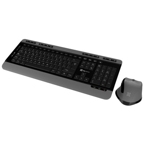 Combo de Teclado y Mouse  KLIPXTREME Negro/Gris, Caja Dañada, 99999900328901, 8.3