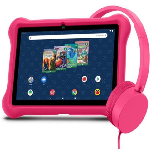 Tablet Packard Bell 10.1 pulgadas, Con audífonos y estuche; Color rosado; Rayones mínimos en la pantalla y parte trasera, detalles en el estuche; Caja dañada; 99999900305915; 1.2