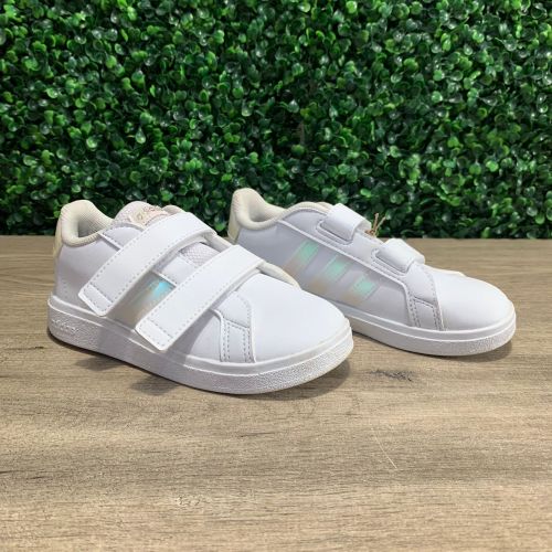 Tenis Adidas de Niña Blancas Talla 10K/US #16, Sin Empaque, 22222200003745, 13