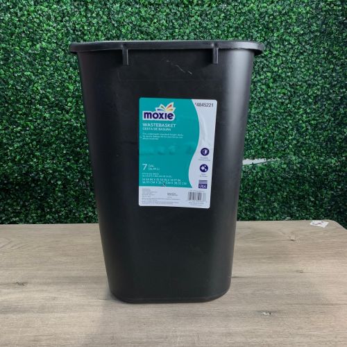 Bote de Basura 7 GAL Negro Moxie, Sin Empaque, 22222200005546, 12