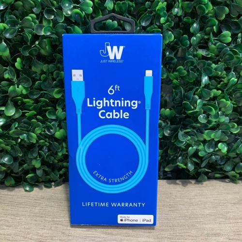 Cable de Carga Micro-USB a Lightning 6 FT Just Wireless Celeste, Caja Dañada, 22222200012113, 1.4